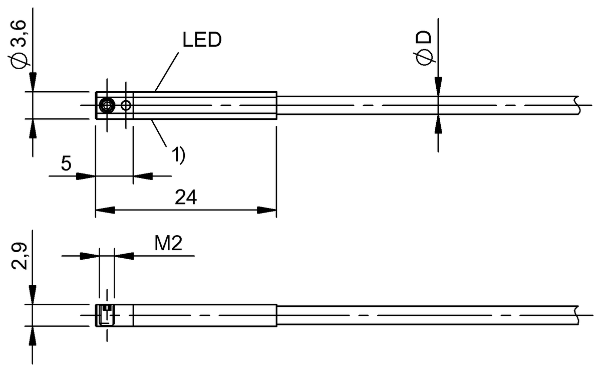 Cylinder sensors for multiple slot shapes