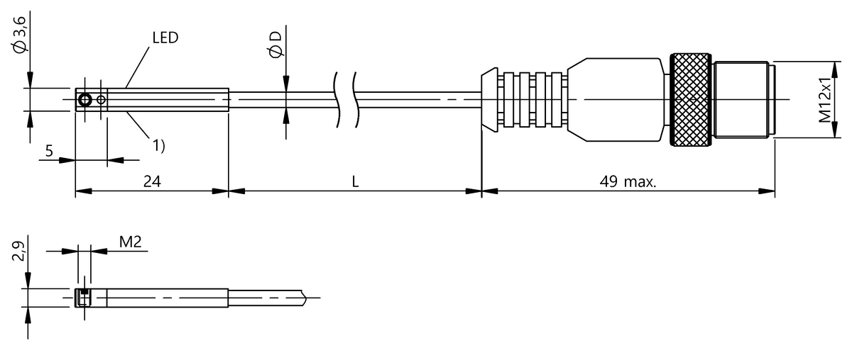 Cylinder sensors for multiple slot shapes