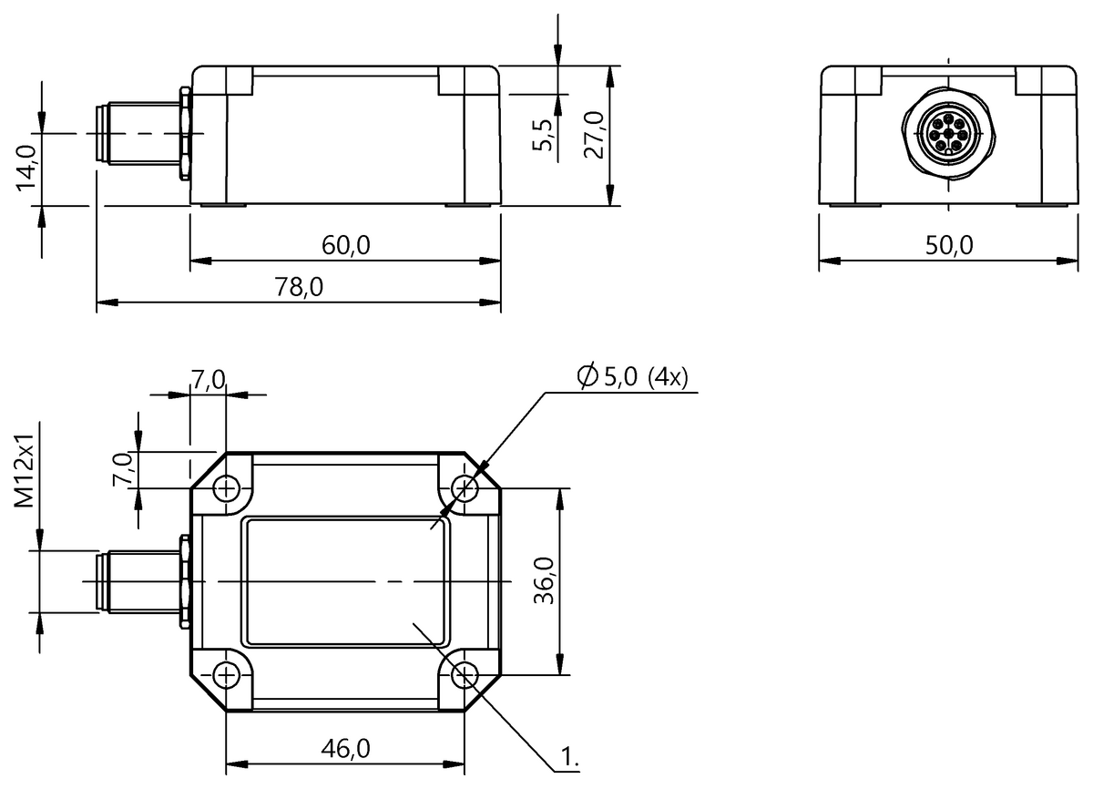 Inclination sensors with two measuring axes