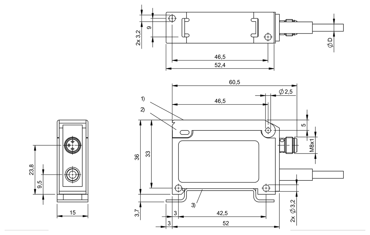 Micromote - Amplifier for optical sensor heads