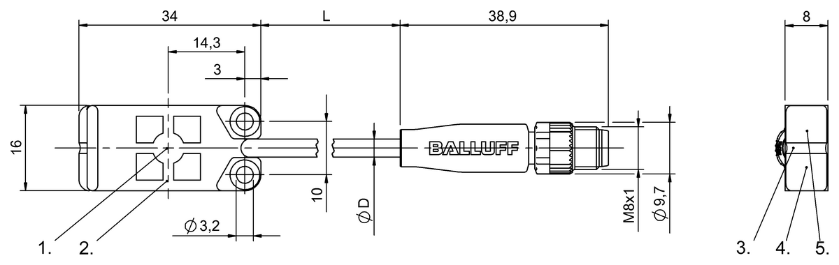 Capacitive proximity switches for object detection