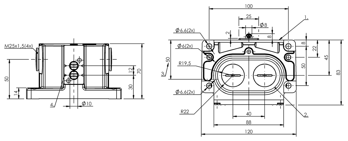 Mechanical multiple position limit switches with safety switch positions