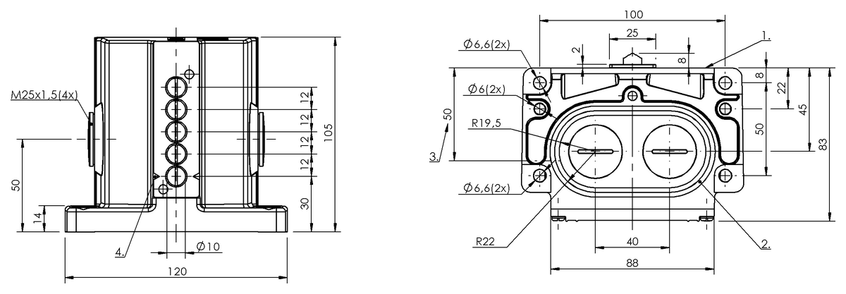 Mechanical multiple position limit switches with safety switch positions