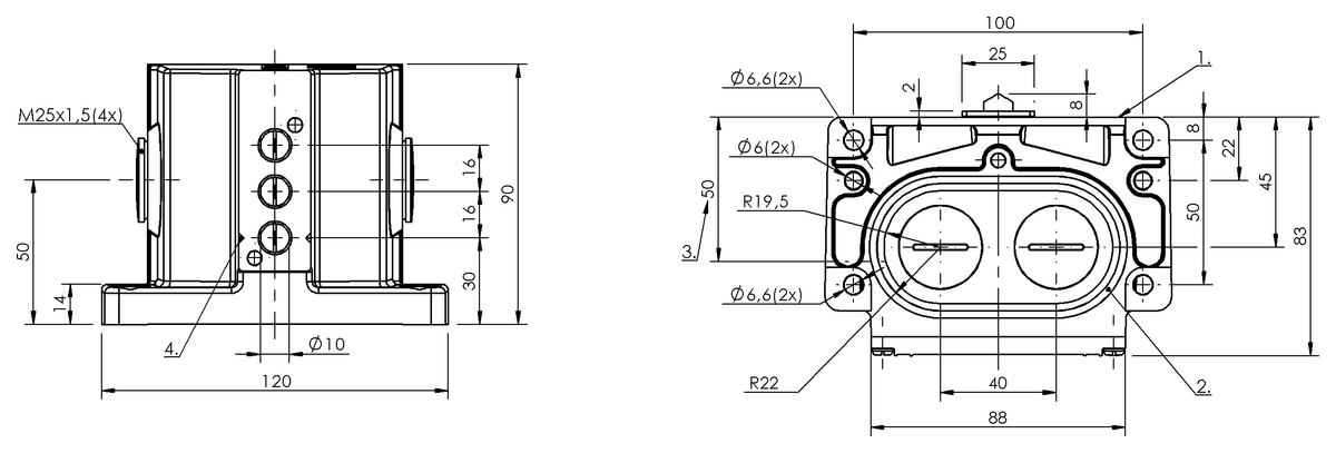 Mechanical multiple position limit switches with safety switch positions