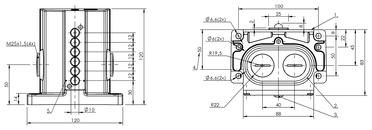 Mechanical multiple position limit switches with safety switch positions