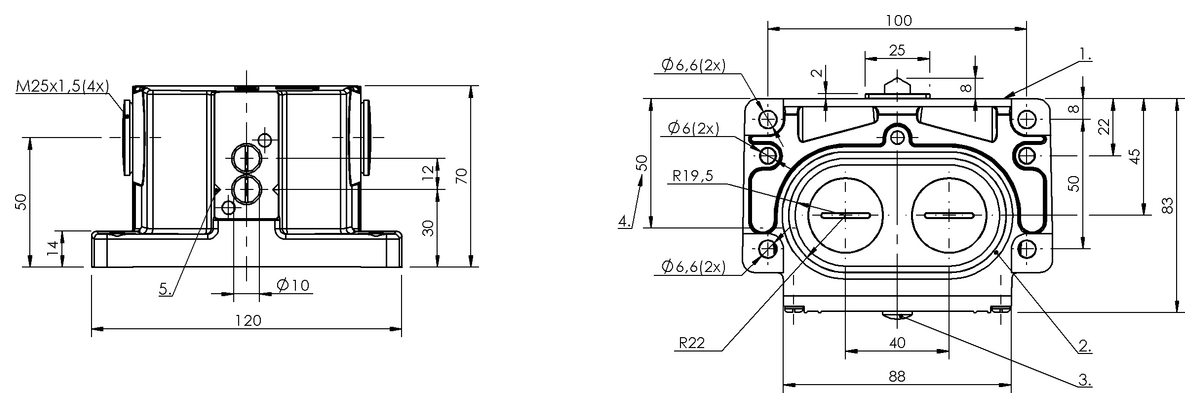 Mechanical multiple position limit switches with safety switch positions