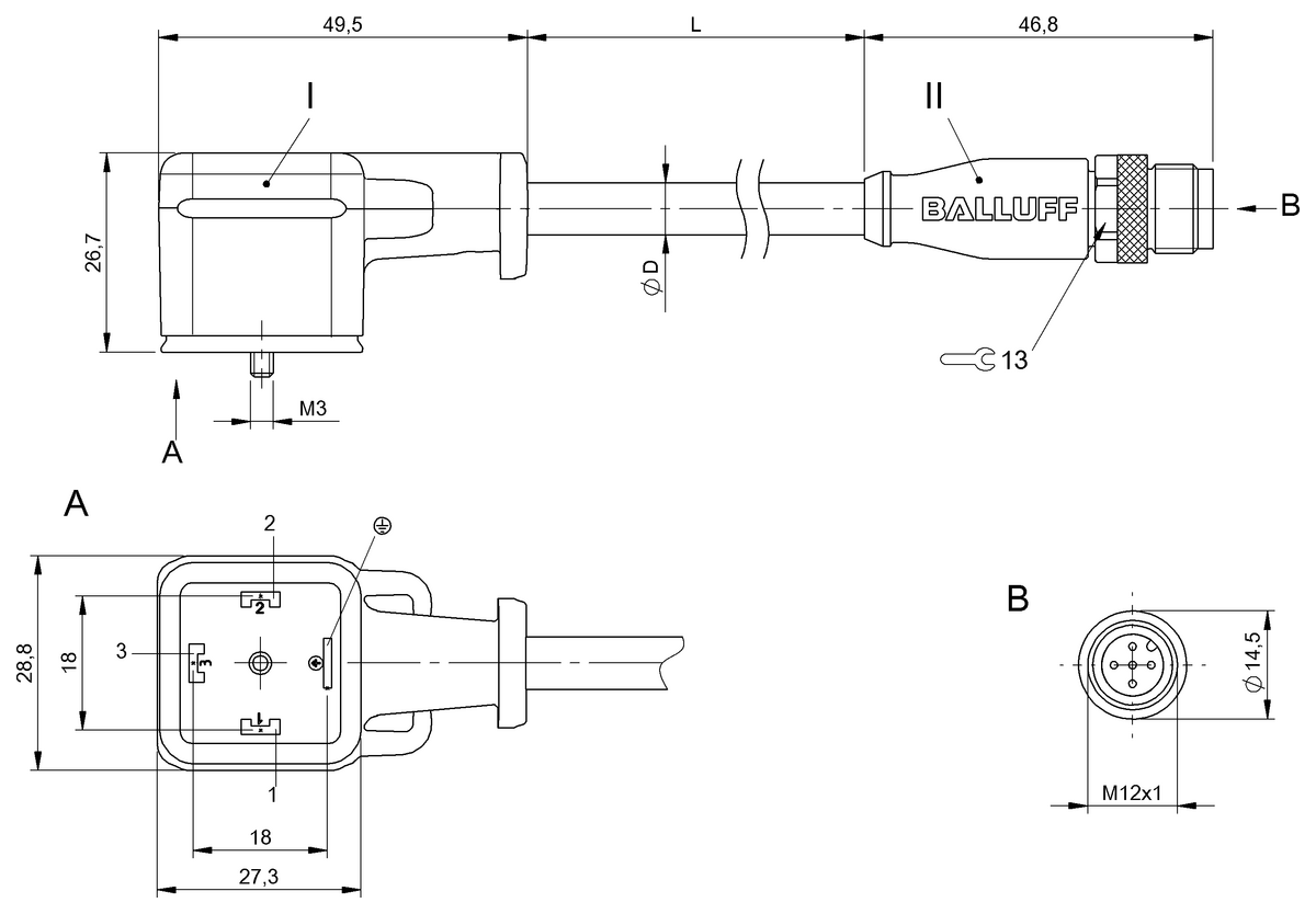 Double-ended cordsets