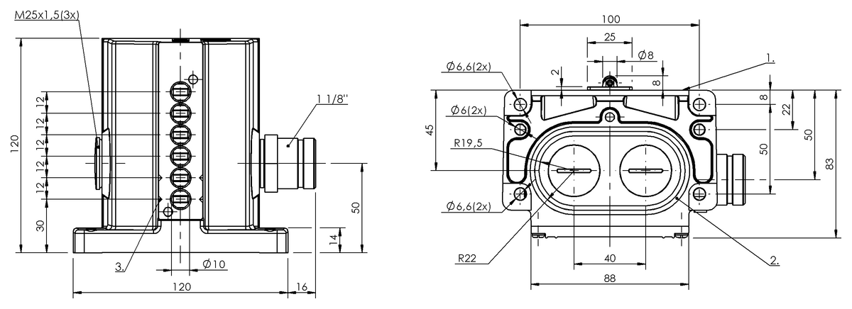 Mechanical multiple position limit switches with safety switch positions
