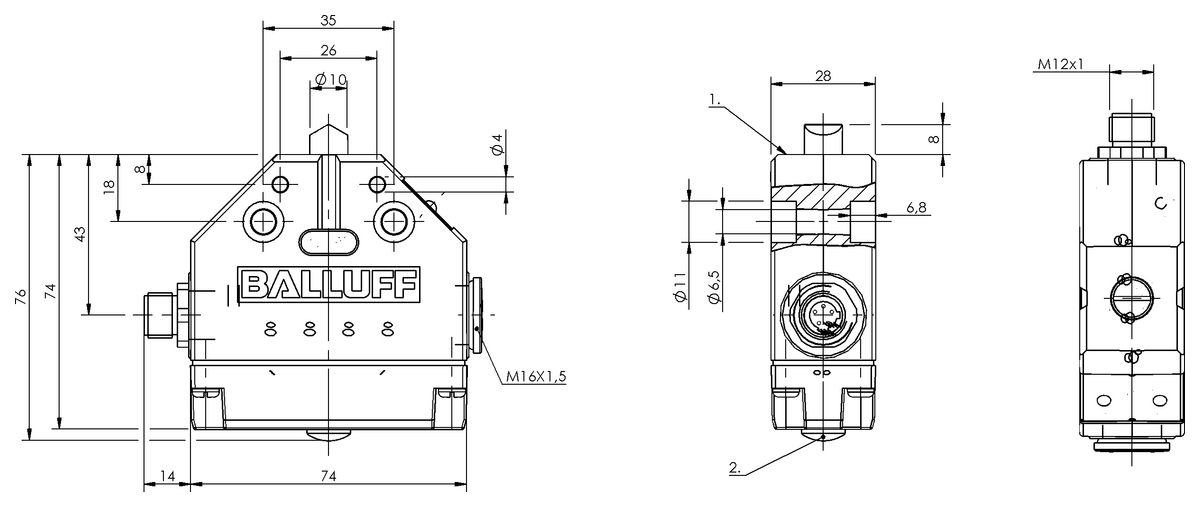 Mechanical single position limit switches