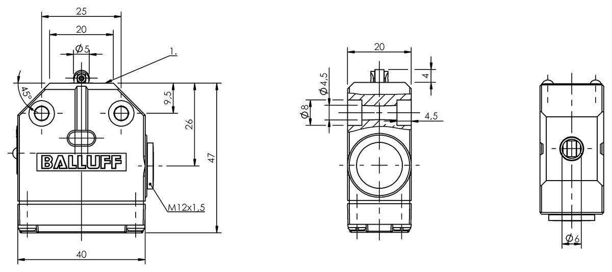 Mechanical single position limit switches