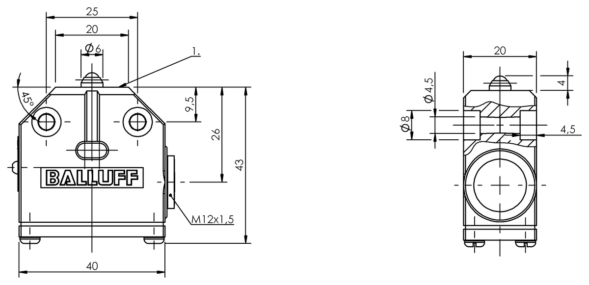 Mechanical single position limit switches