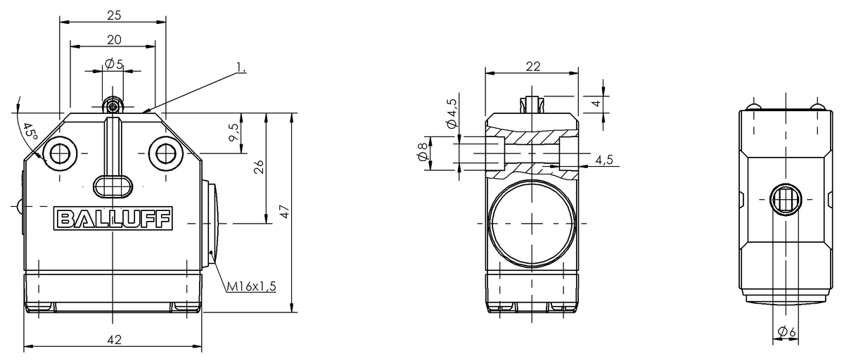 Mechanical single position limit switches