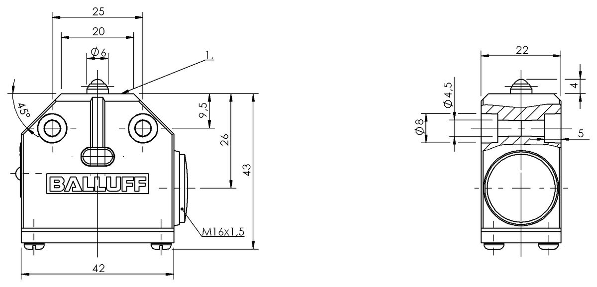 Mechanical single position limit switches