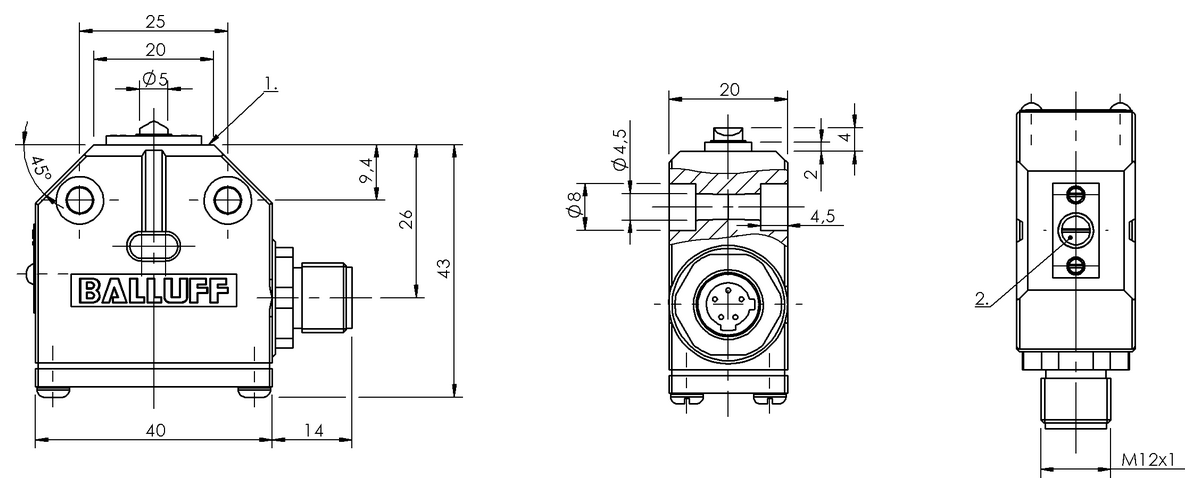 Mechanical single position limit switches