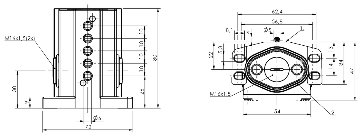 Mechanical multiple position limit switches