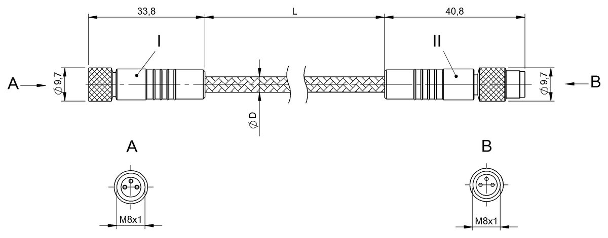 Double-ended cordsets