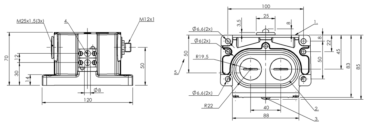 Mechanical multiple position limit switches