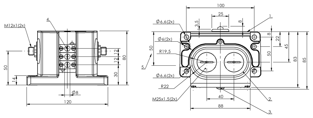 Mechanical multiple position limit switches
