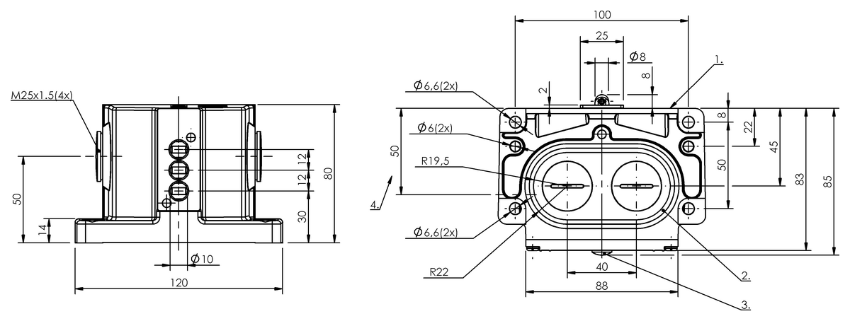 Mechanical multiple position limit switches