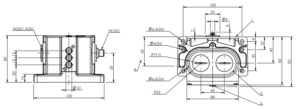 Mechanical multiple position limit switches