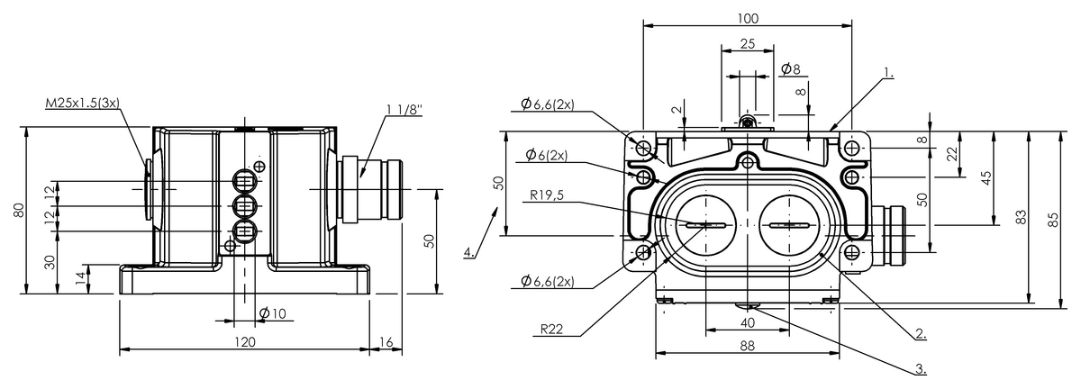 Mechanical multiple position limit switches