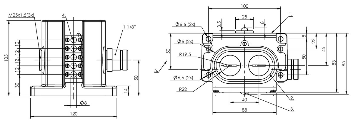 Mechanical multiple position limit switches