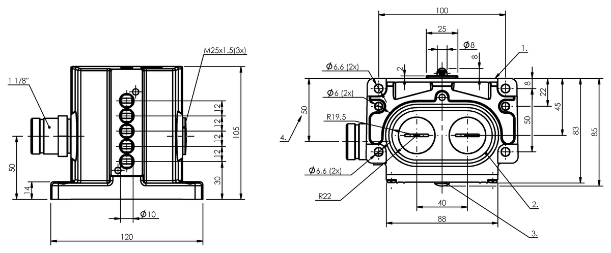 Mechanical multiple position limit switches