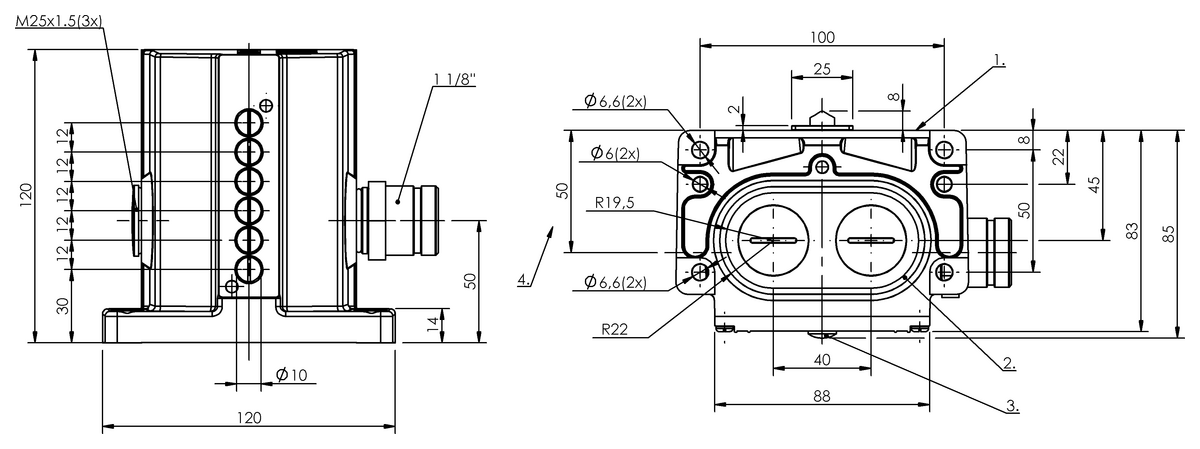 Mechanical multiple position limit switches