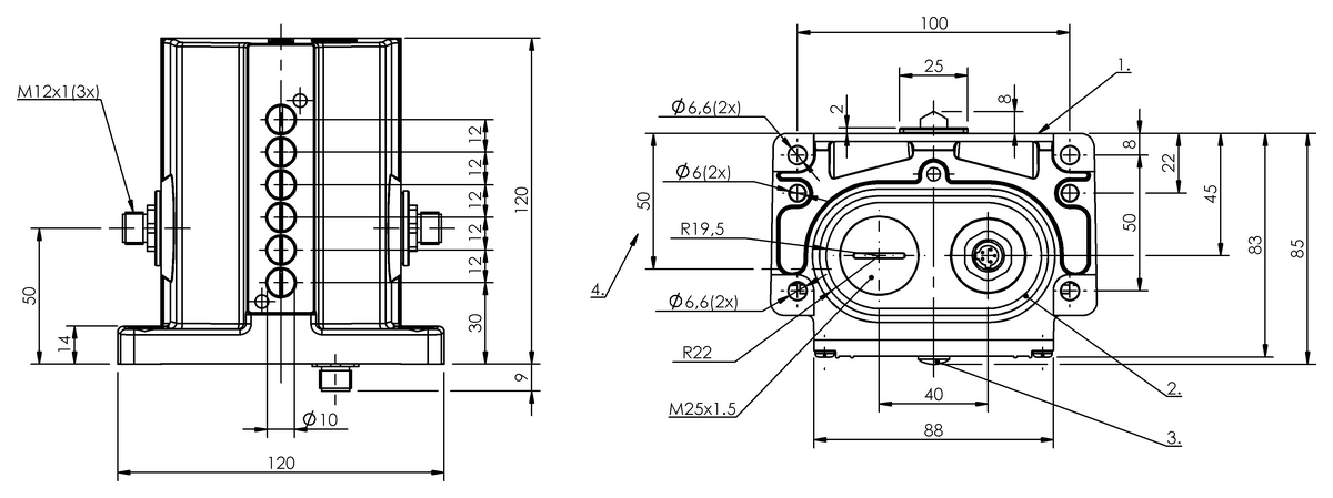 Mechanical multiple position limit switches