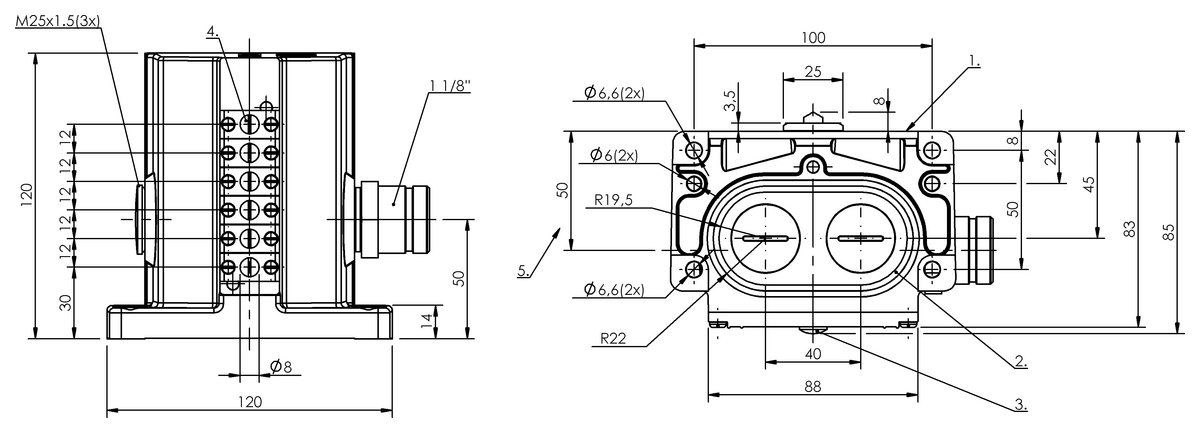 Mechanical multiple position limit switches