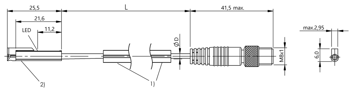 Cylinder sensors for multiple slot shapes
