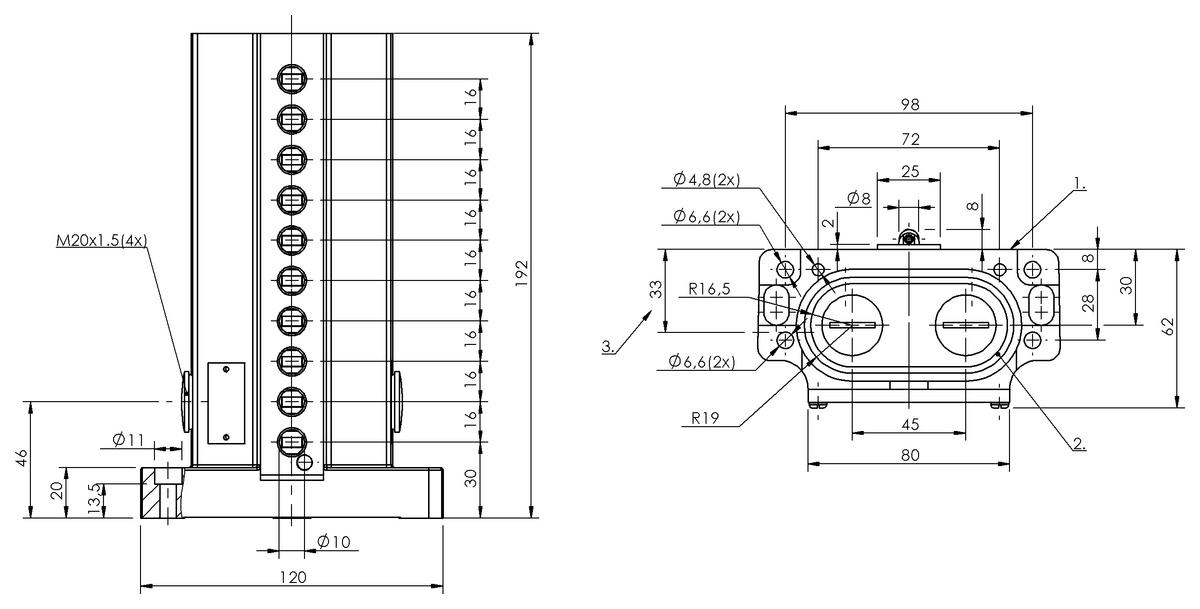 Mechanical multiple position limit switches