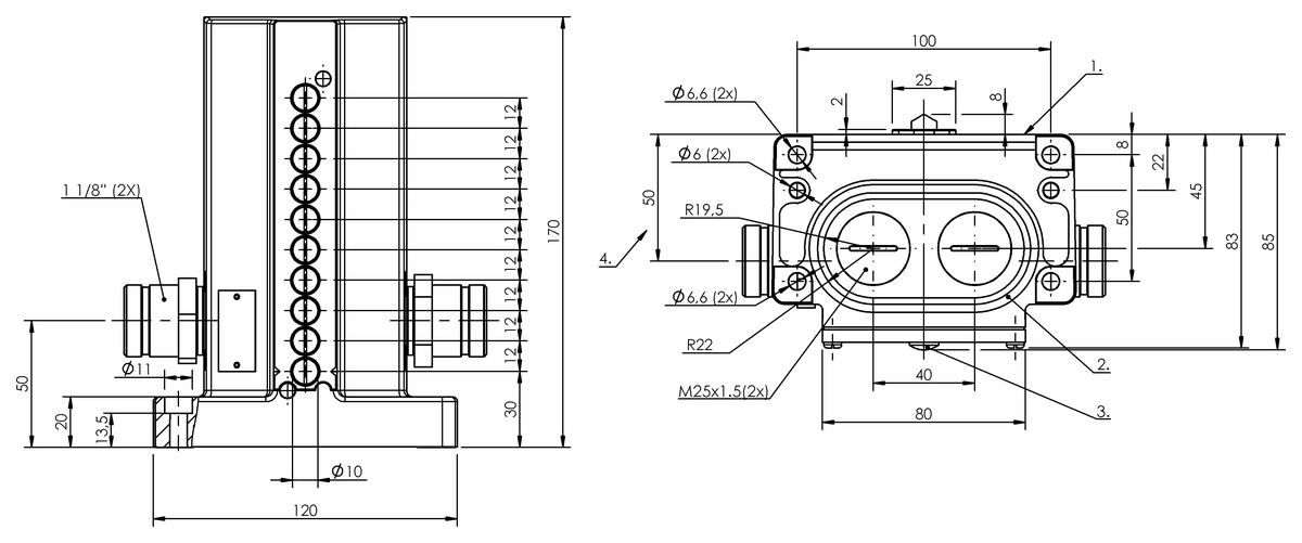 Mechanical multiple position limit switches