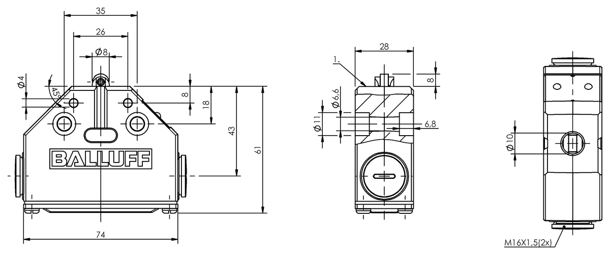 Mechanical single position limit switches