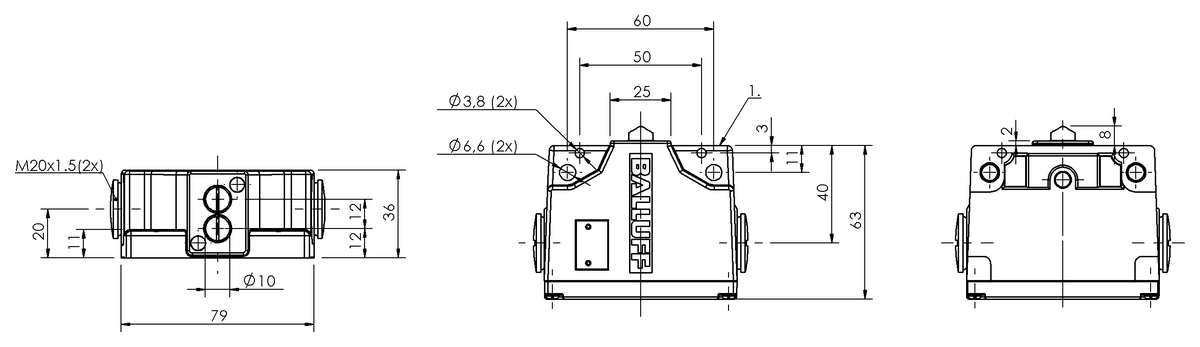 Mechanical multiple position limit switches