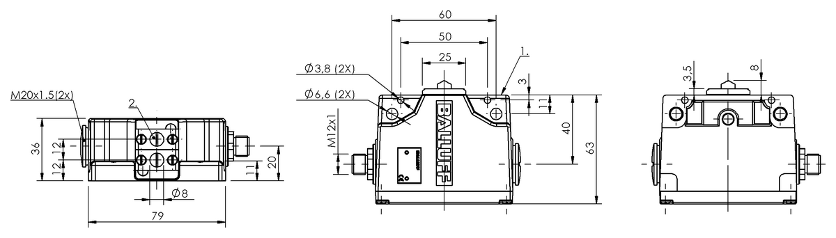 Mechanical multiple position limit switches