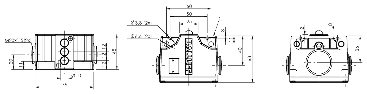 Mechanical multiple position limit switches