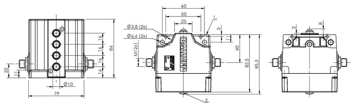Mechanical multiple position limit switches