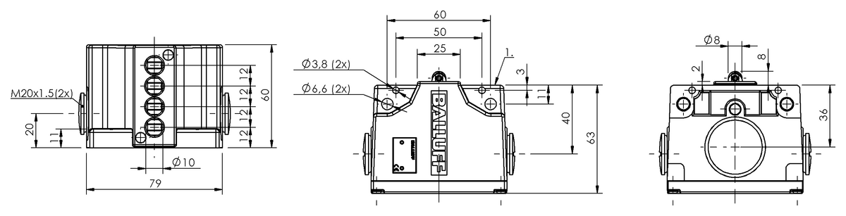Mechanical multiple position limit switches