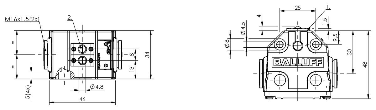 Mechanical multiple position limit switches