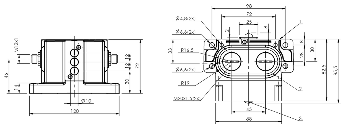 Mechanical multiple position limit switches