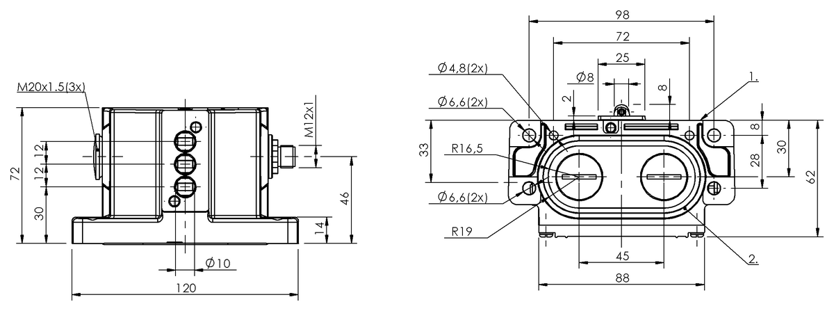 Mechanical multiple position limit switches