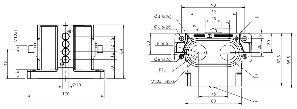 Mechanical multiple position limit switches