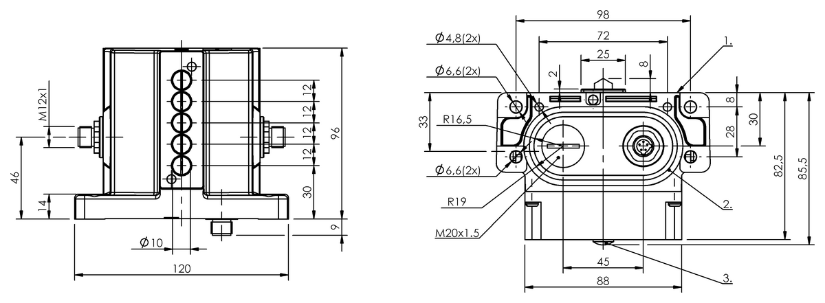 Mechanical multiple position limit switches