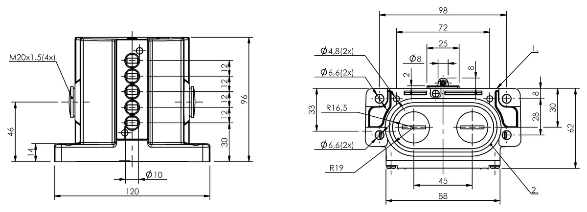 Mechanical multiple position limit switches