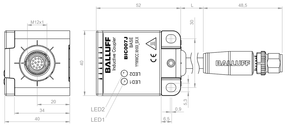 Inductive couplers for signal transmission