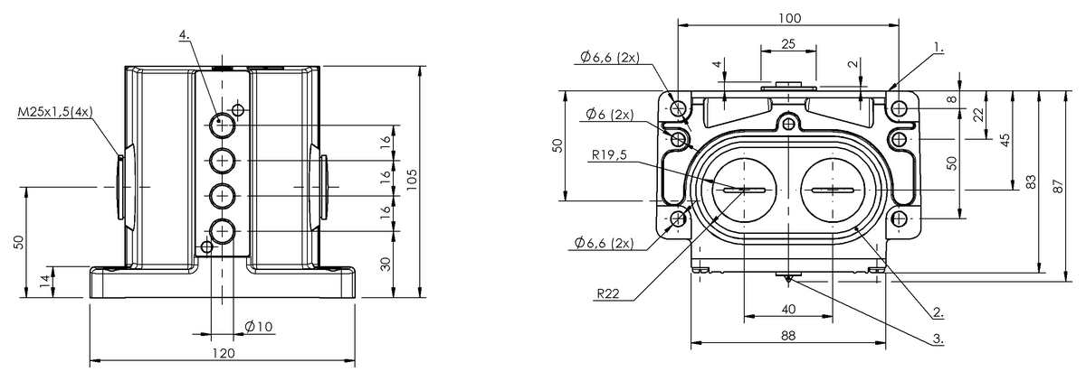 Inductive multiple position limit switches