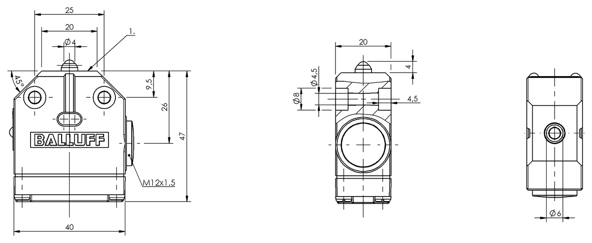 Mechanical single position limit switches