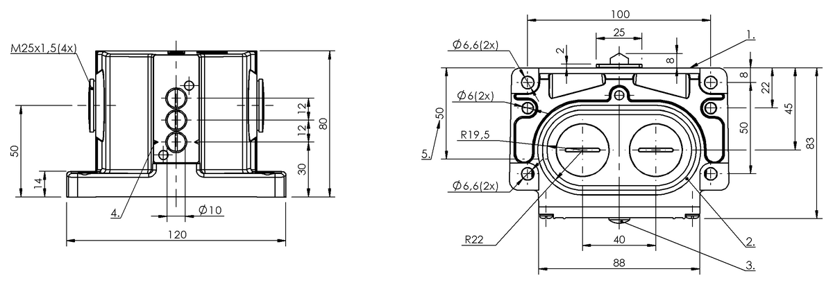 Mechanical multiple position limit switches with safety switch positions