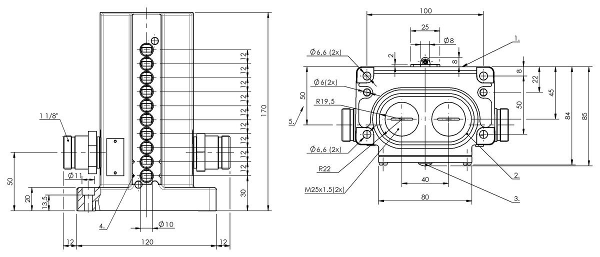 Mechanical multiple position limit switches with safety switch positions